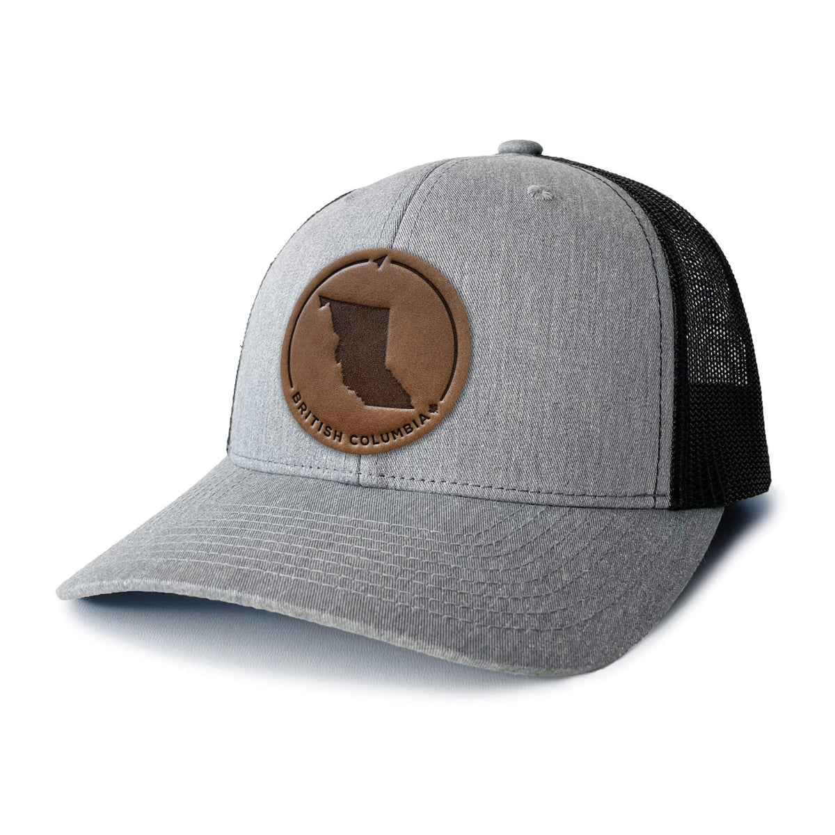 British Columbia Leather Patch Trucker Hat