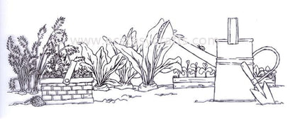 Marianne Design Clear Stamp - Hetty's Border: Vegetable Garden
