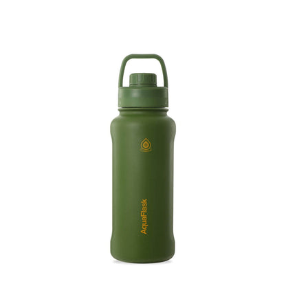 AquaFlask 935ml (32oz) Vakuumisolierte Flasche – Edelstahl, Auslaufsicher