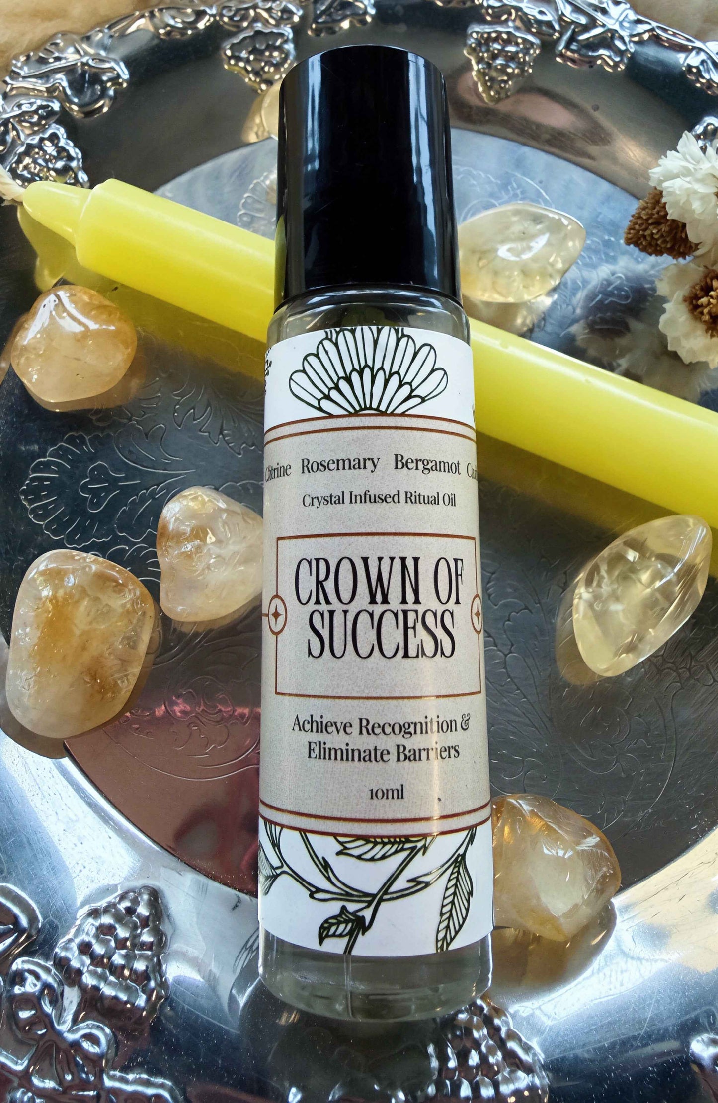 Crown of Success Crystal Infused Ritual Oil