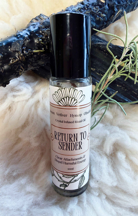 Return to Sender Crystal Infused Ritual Oil