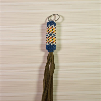OLDTRIBES™ Blue Handcrafted Beaded Keychain