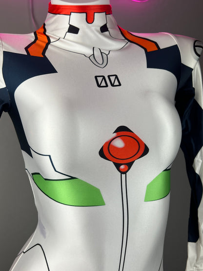 Anime Style Spandex Cosplay Bodysuit Plug Suit Halloween Costume Zentai