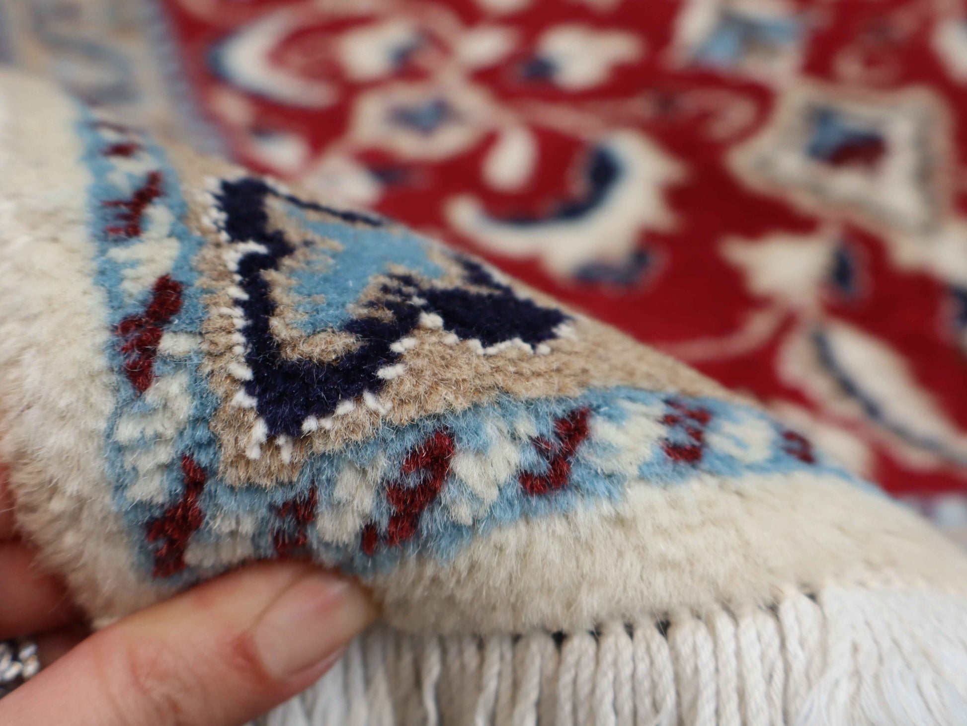 Persian Nain Rug | 1' 10" x 2' 11"