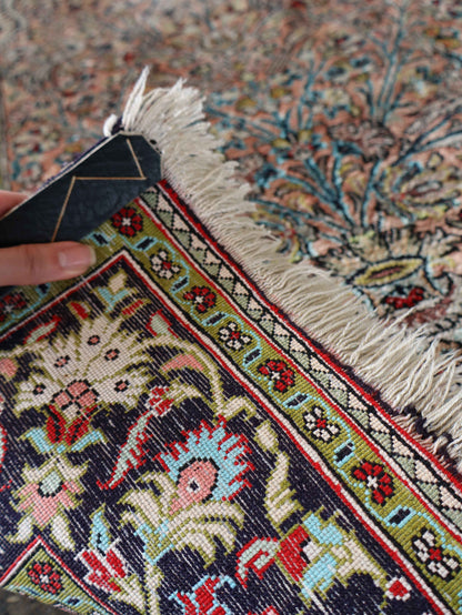 On Hold - Persian Qum Pure Silk Rug | 2' 7" x 4' 3"