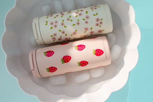 16oz Thermobecher – Rosé-Bloom-Creme