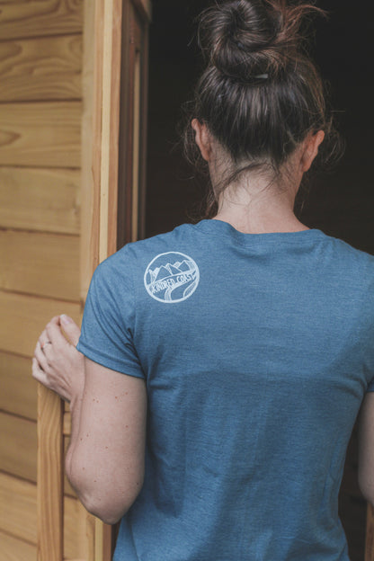 VAN ISLE WAVE - Women's Eco Tee - Heather Teal
