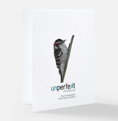 Greeting Card - Downy Woodpecker