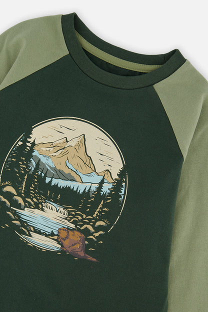 Raglan T-Shirt Dark Turquoise