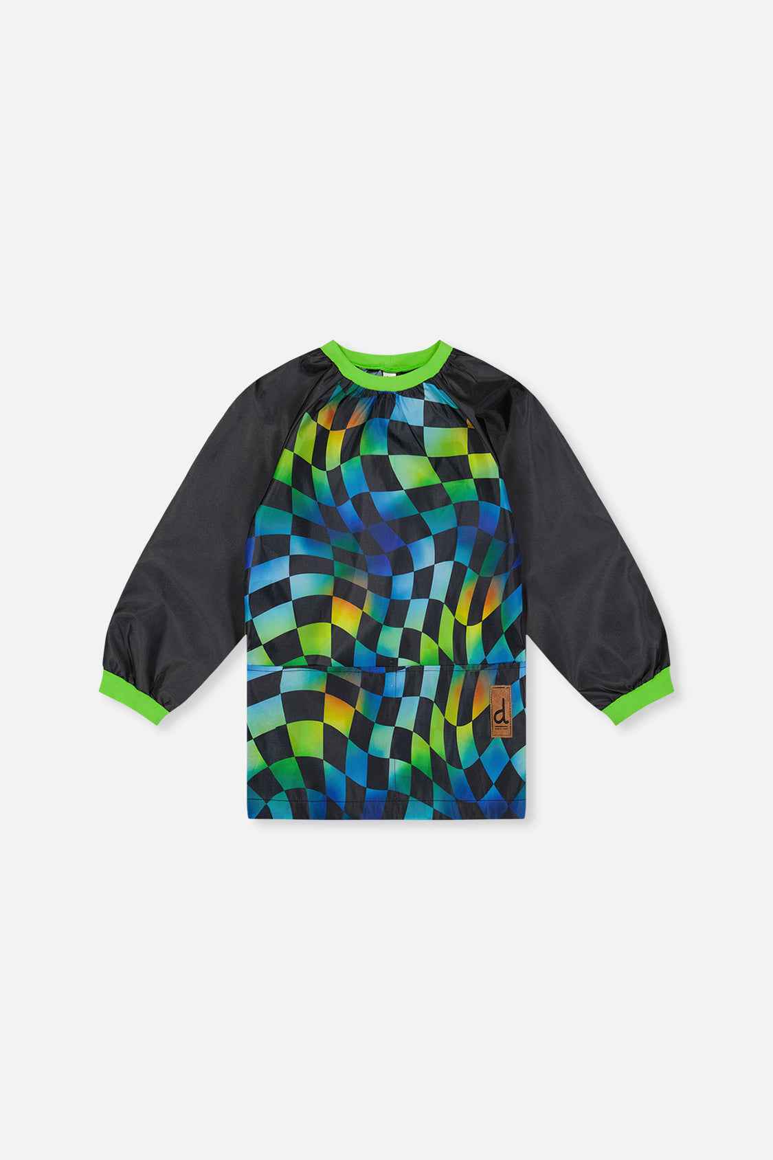 Apron Blue Checkered Print