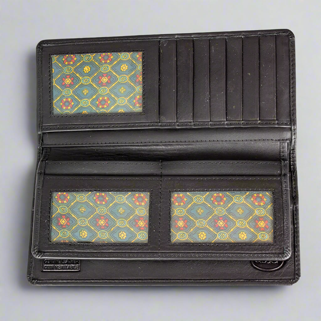 JBG International Men's Breast Pocket Leather Wallet