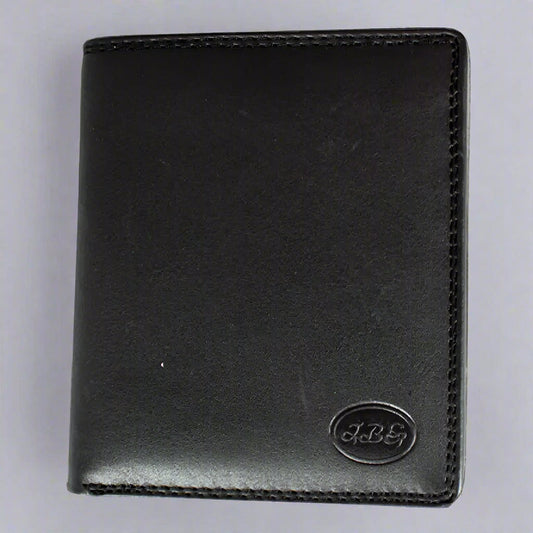 JBG International Men's Flip Up Wing Bifold Leather Wallet
