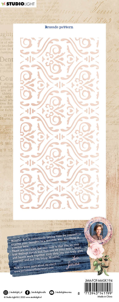 JMA Mask Brocade Pattern Feelings Of Freedom 105x210x1mm 1 PC nr.194