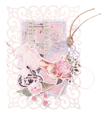 JMA Cutting Die Artist Trading Cards & Strips Romantic Moments 135x135x1mm 15 PC nr.573