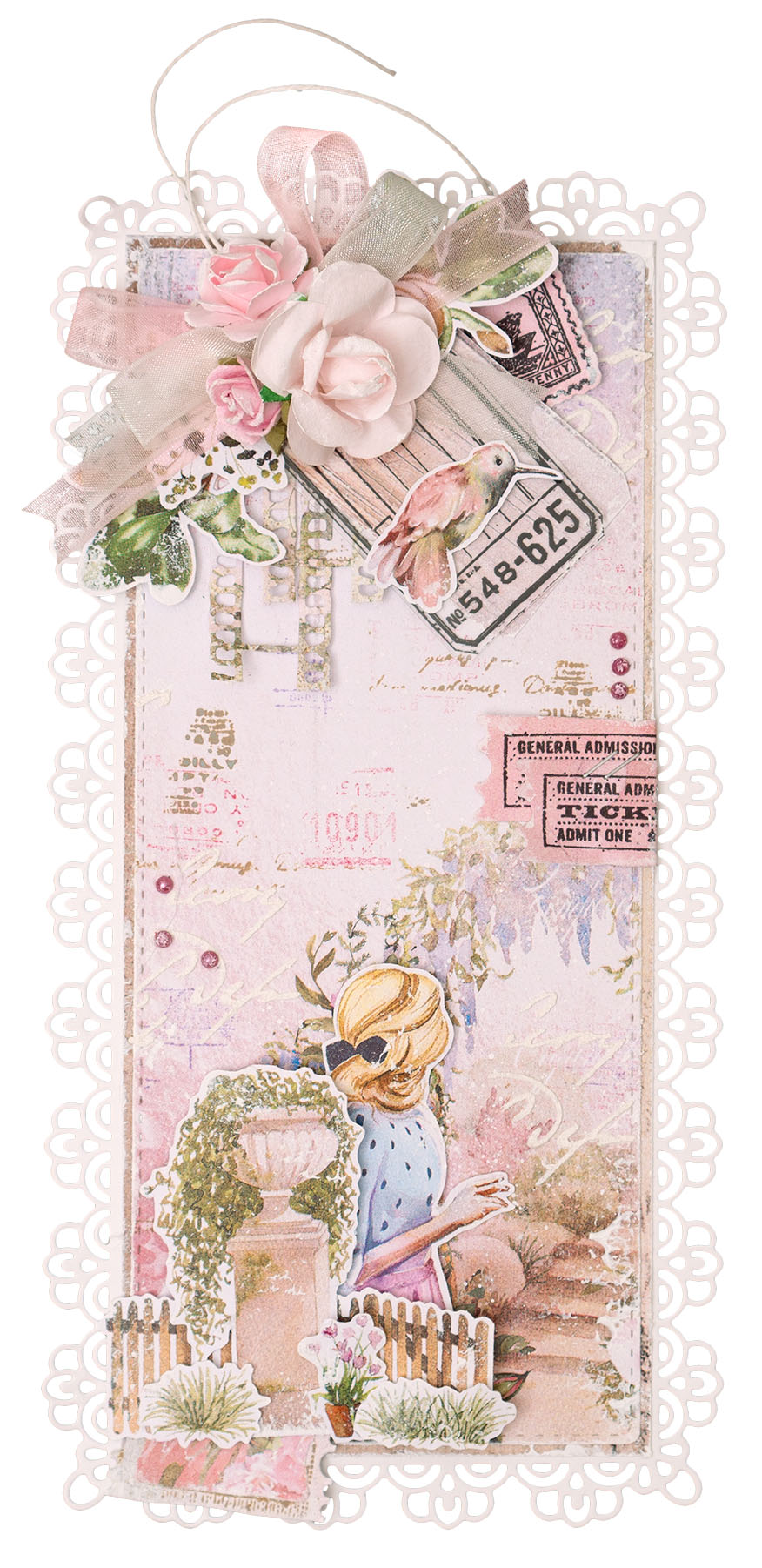 JMA Stamp & Cutting Die Postage Stamps Romantic Moments 99x142x3mm 11 PC nr.63