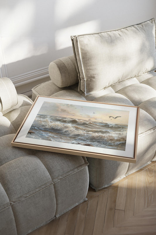 JOURNEY OF WAVES, Oeuvre sur toile étirée
