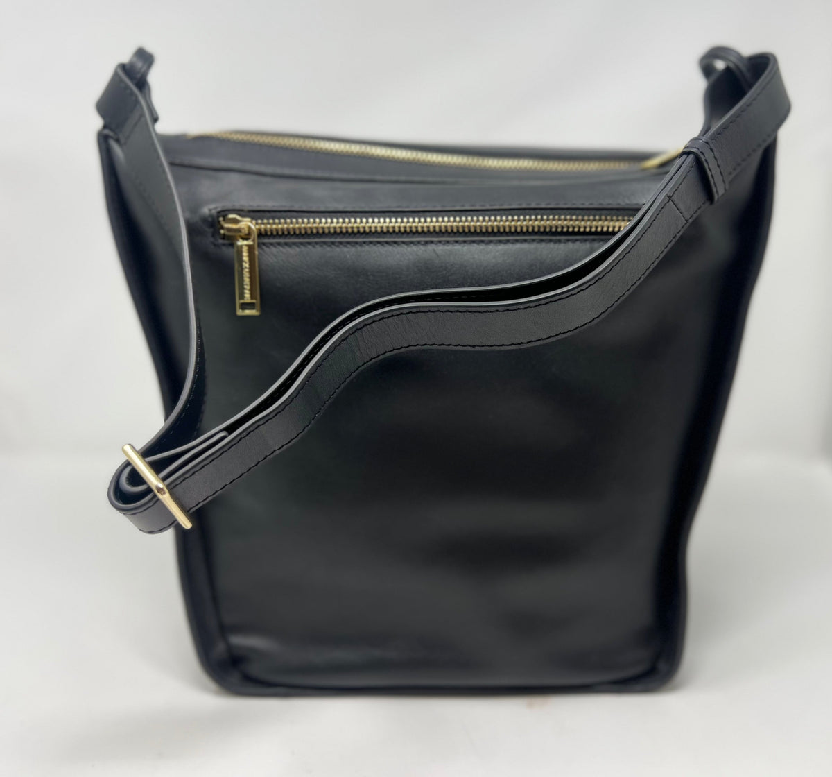sac à main souple en bandoulière, Noir, Julie