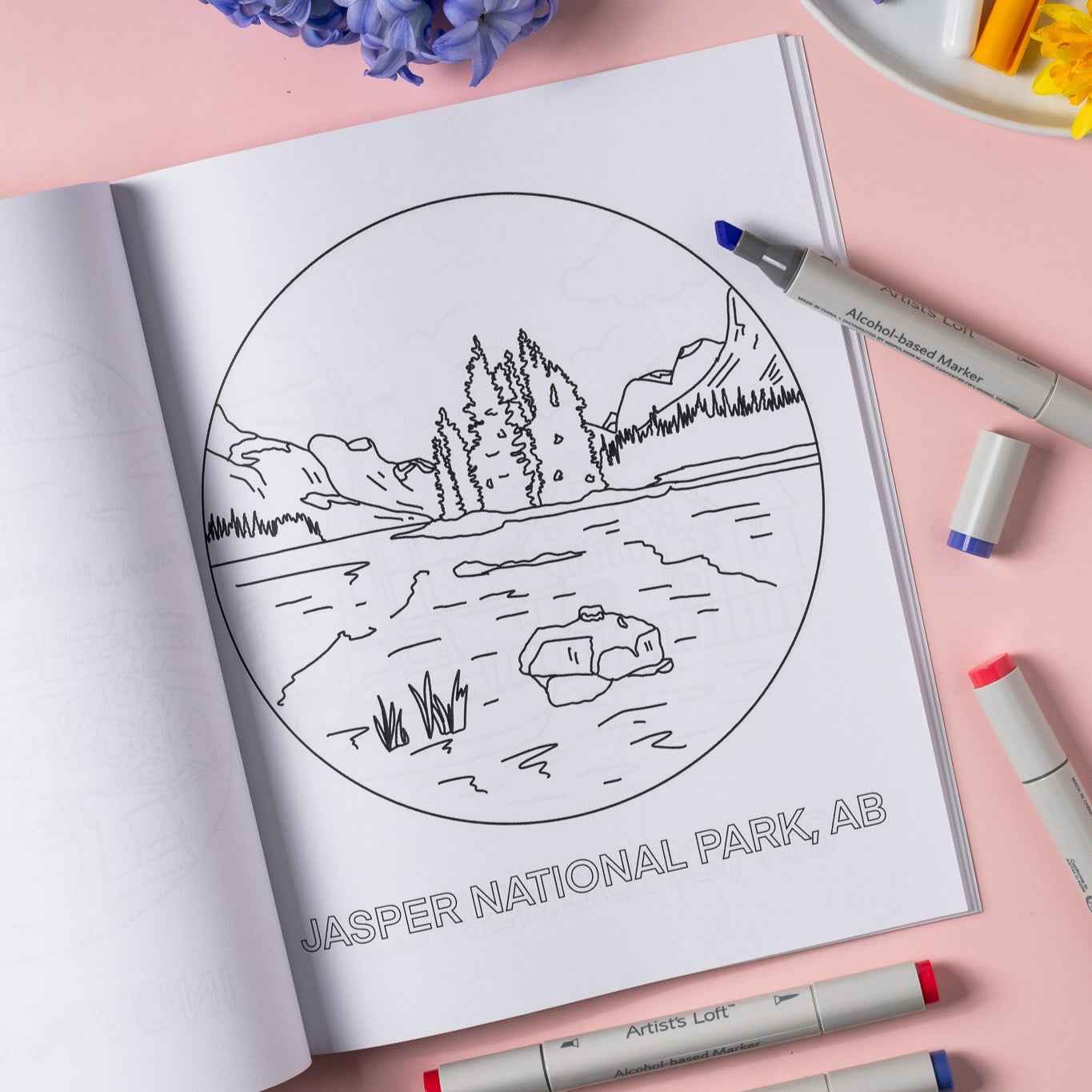Oh Canada Colouring Book