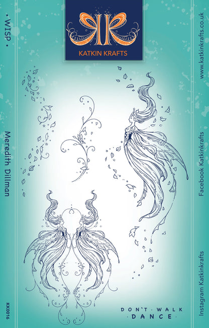 Katkin Krafts Wisp 6 in x 8 in Clear Stamp Set