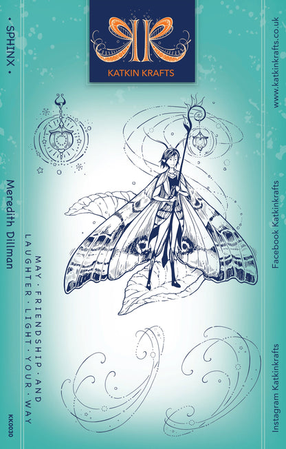 Katkin Krafts Sphinx 6 in x 8 in Clear Stamp Set