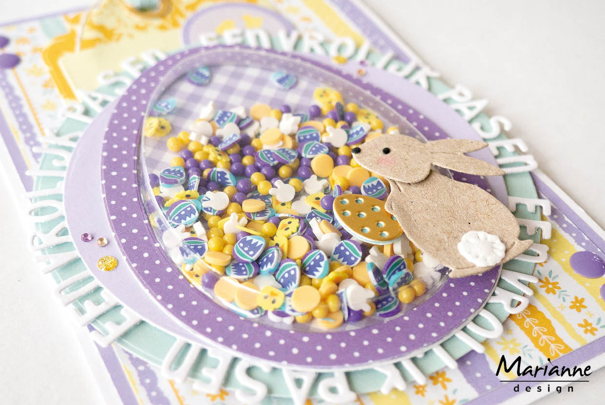Marianne Design Enamel Dots - Yellow Glitter