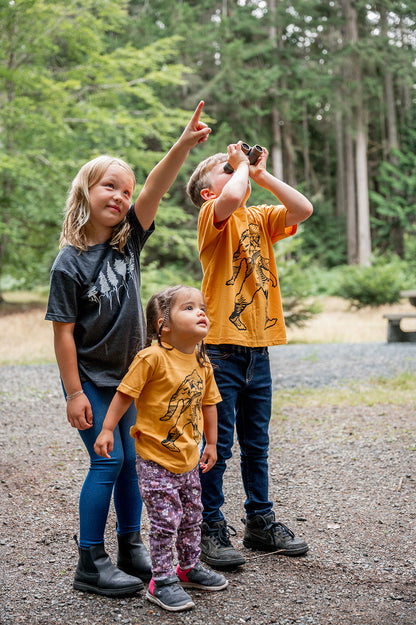 LITTLE SASQUATCH- Kids Organic Cotton Tee - Mango