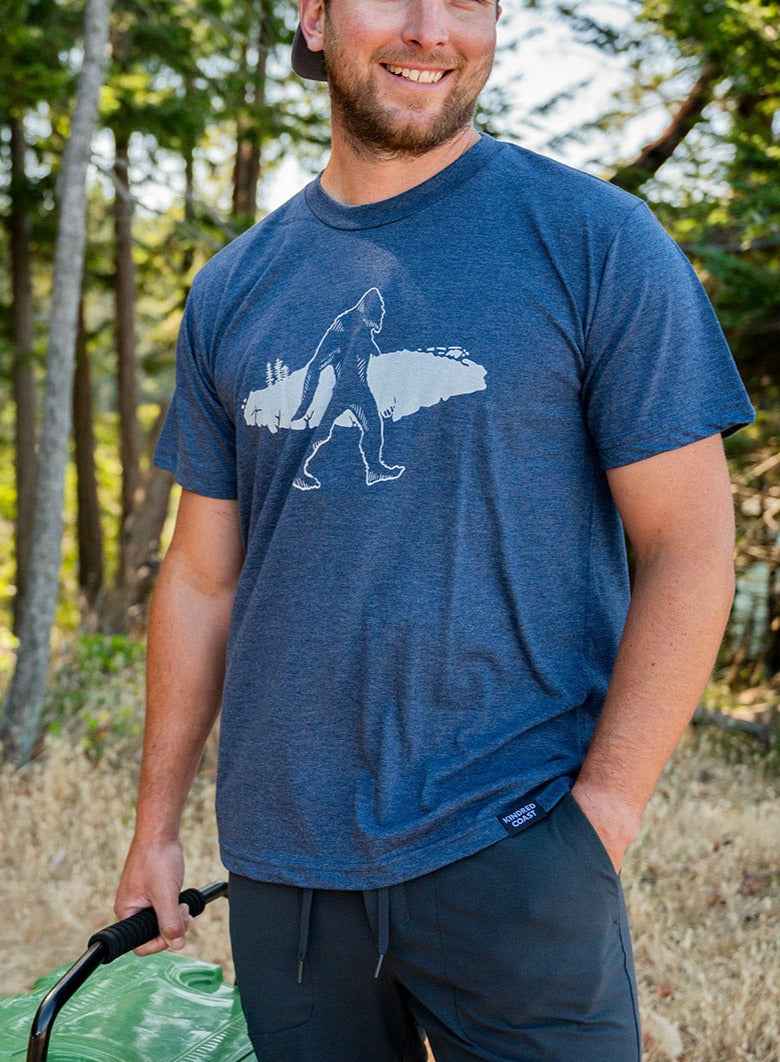 SASQUATCH VI- Unisex Eco Tee - Navy