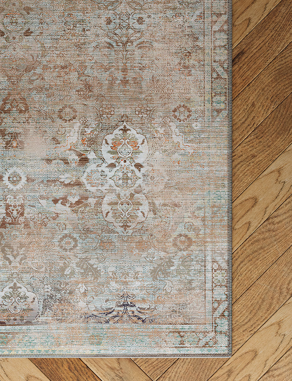 Teppich Kissara Beige Blau