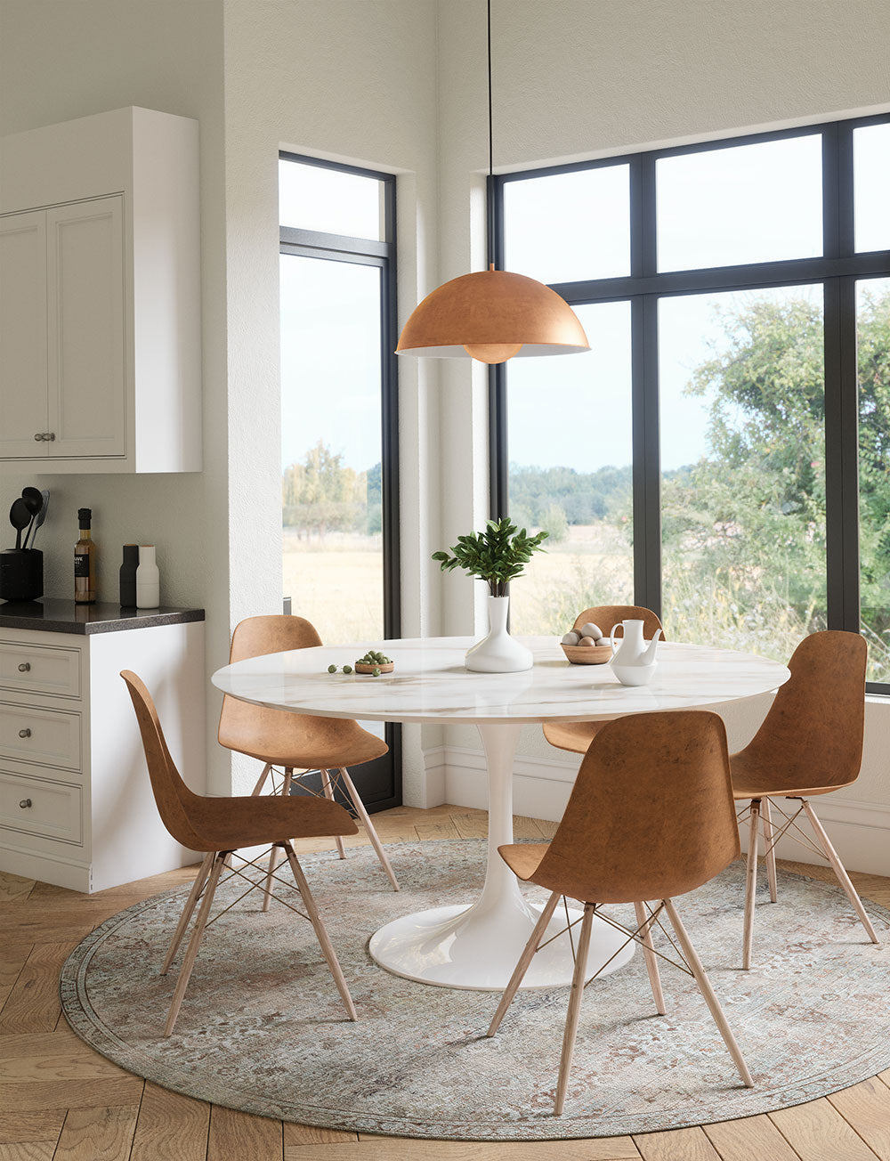 Teppich Kissara Beige Blau