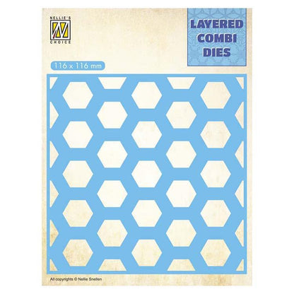 Nellie's Choice Layered Combi Dies Honeycomb Layer B