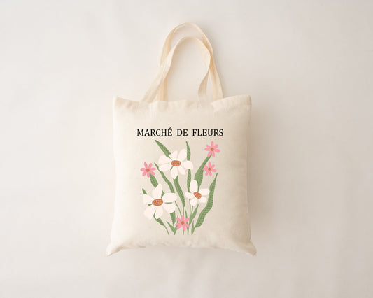 Wiederverwendbare Tasche - Blumenmarkt 01