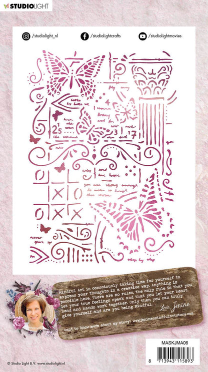 Mask Stencil (1) A5 Jenine's Mindful Art 3.0 nr.06