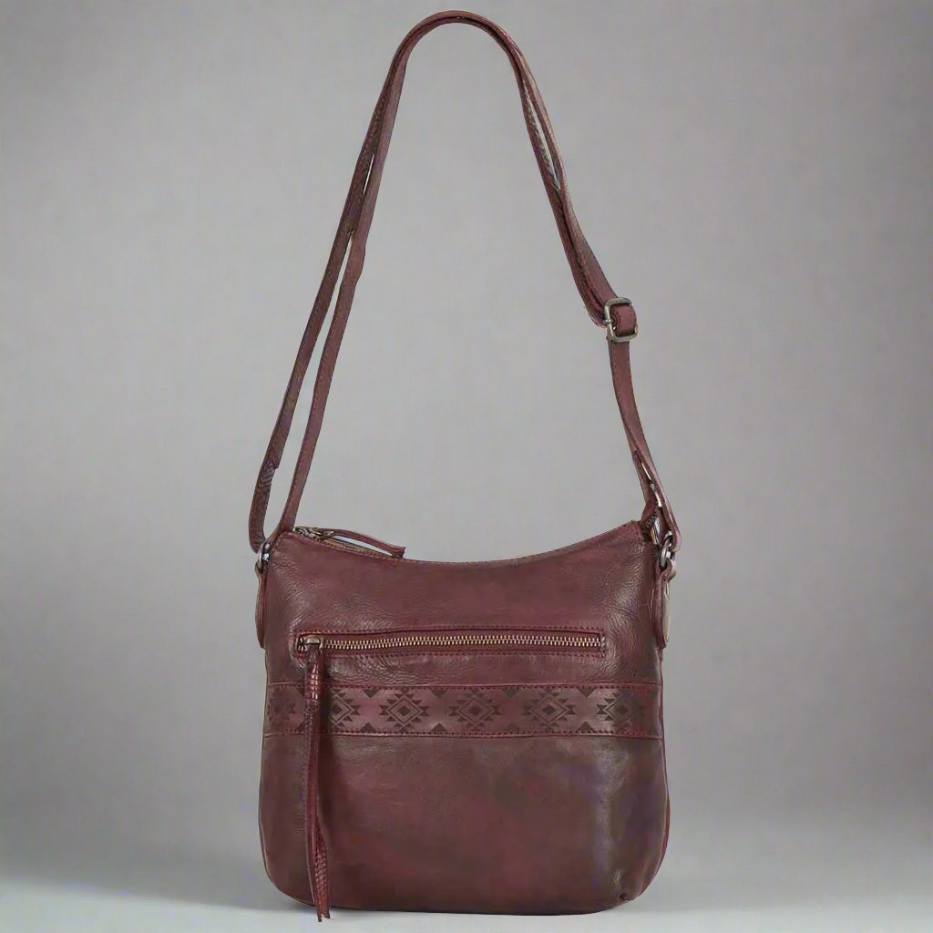 MET Crossbody Bag with Aztec Design