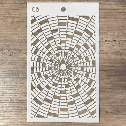 Ciao Bella Texture Stencil 5"x8" Concentric