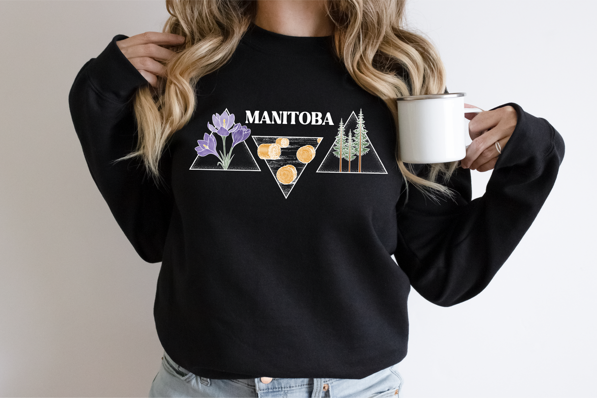 Manitoba Triangles Unisex Crewneck | Prairie Apparel