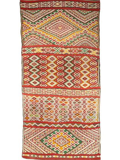 Moroccan Marmoucha Soumak Rug | 4' x 8' 5"