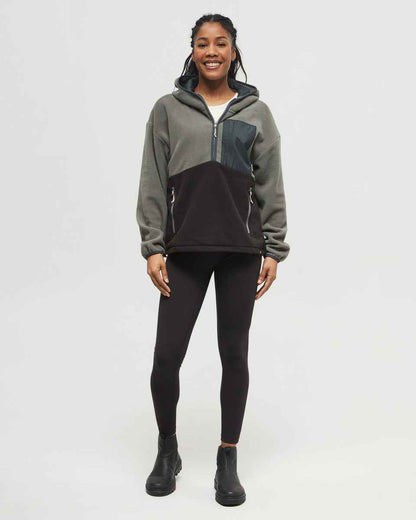 Recycled MicroFleece Contrast 1/4 Zip