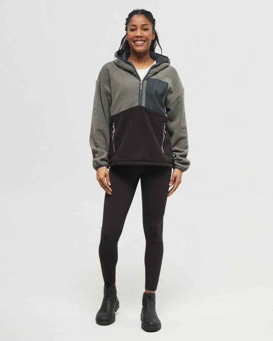 Recycled MicroFleece Contrast 1/4 Zip