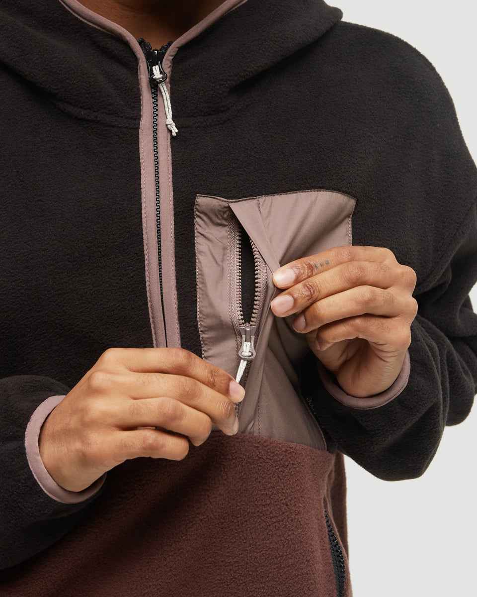 Recycled MicroFleece Contrast 1/4 Zip