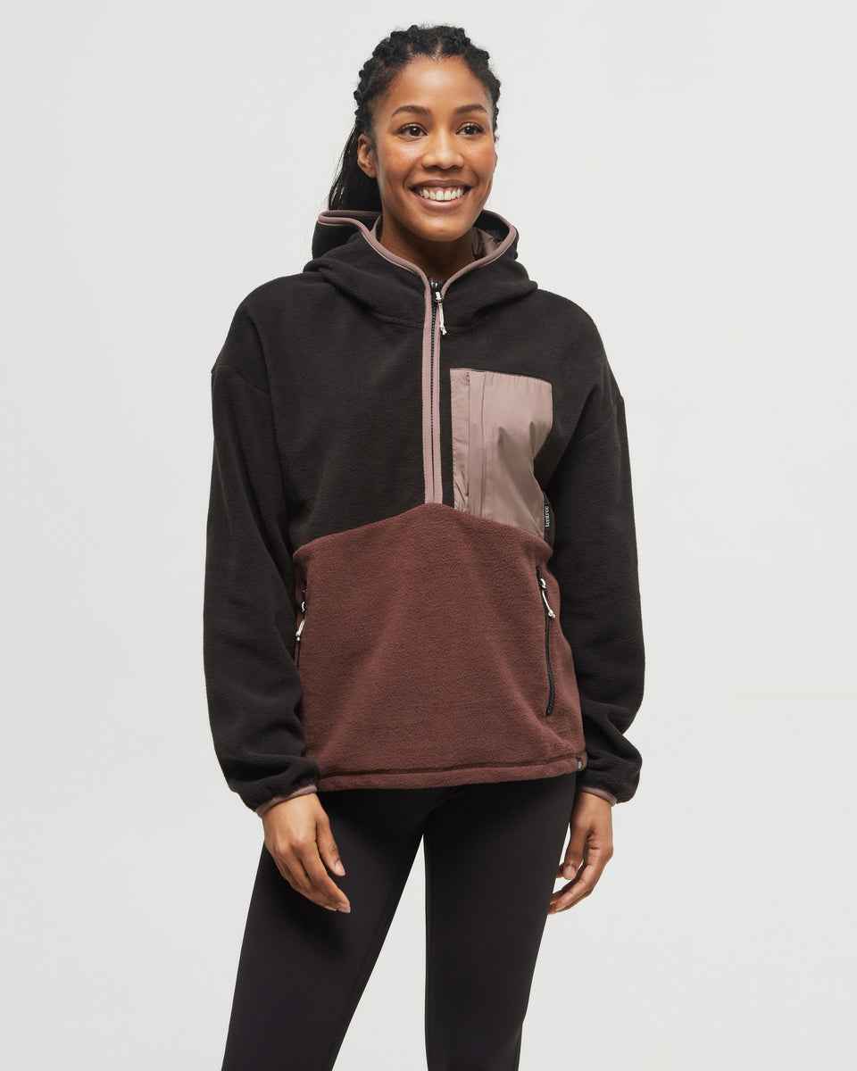 Recycled MicroFleece Contrast 1/4 Zip
