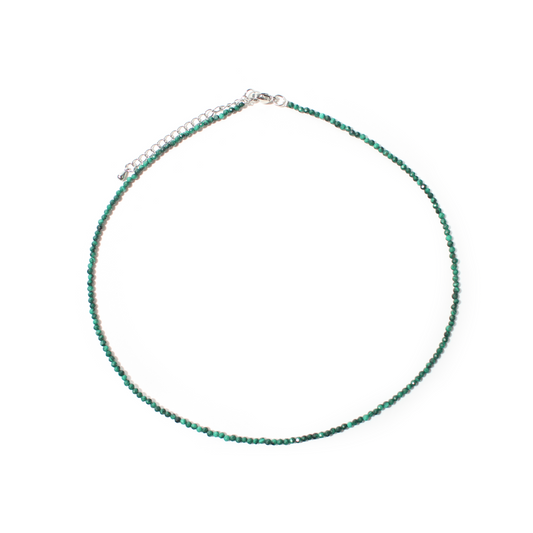 Malachite Bead Necklace - 2-3mm
