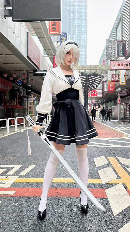 Anime Cosplay Dress Halloween Costume Set Anime Sailor Style Costume