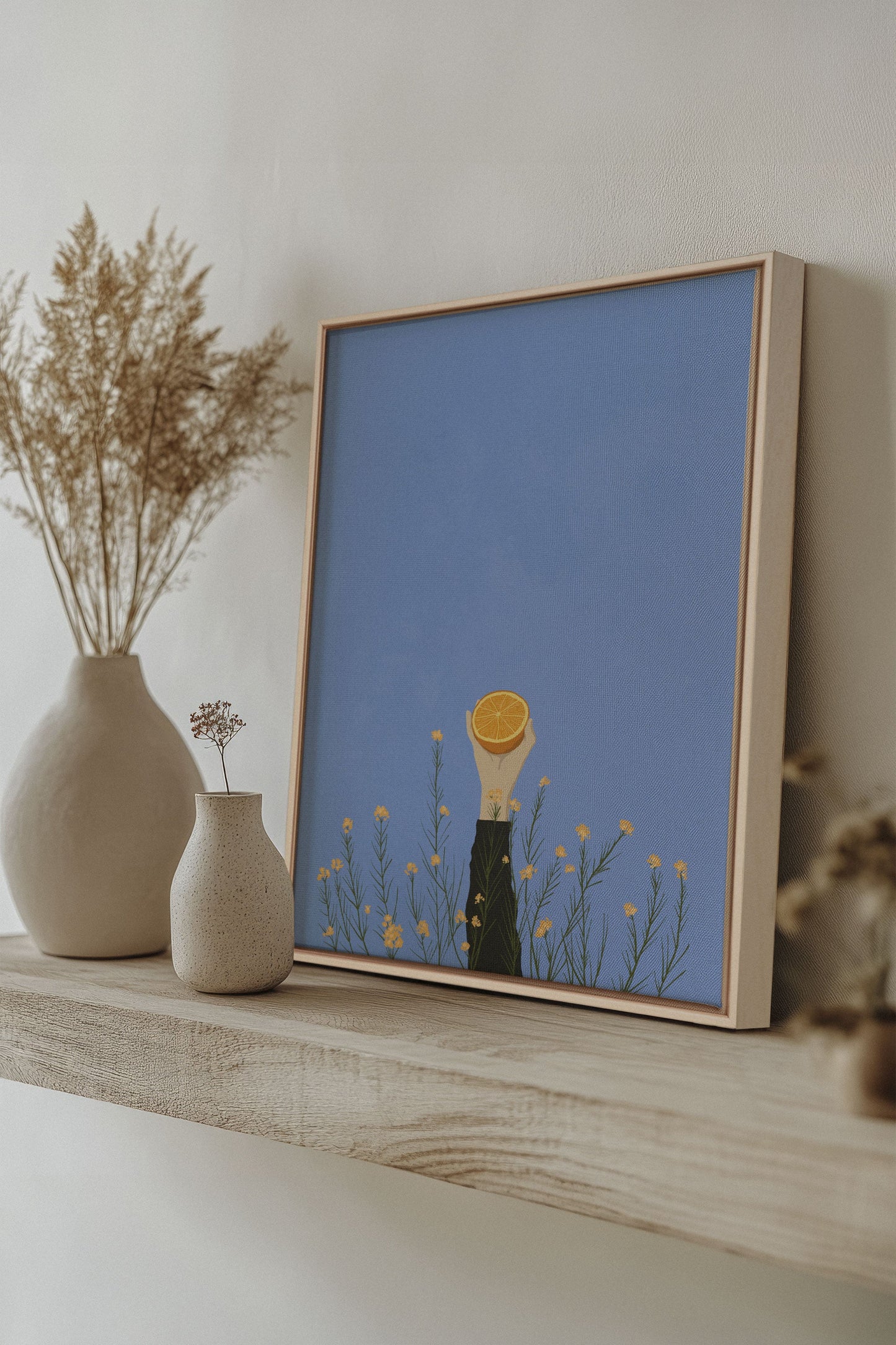FLORAISON D'AGRUMES, Oeuvre sur toile étirée
