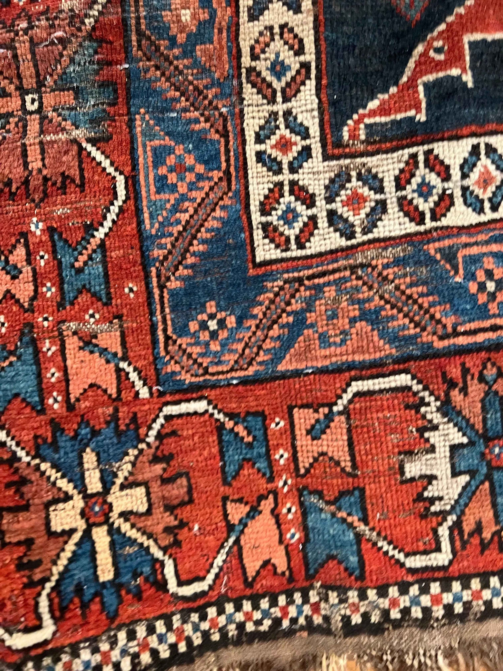 Antique Persian Afshar Rug | 7’ 4" x 5’