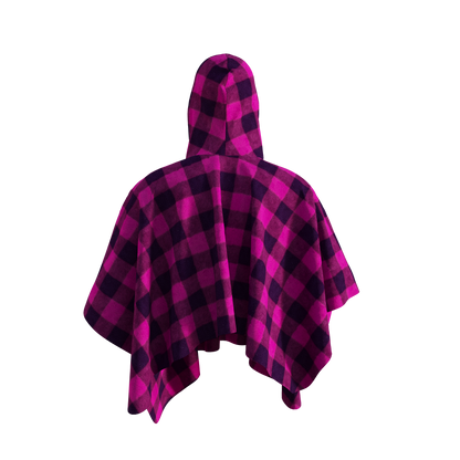 Pook Poncho - Adult Pink Polar Fleece w/ Snap Fastners