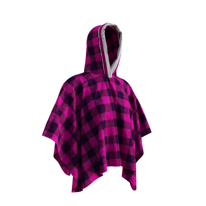 Pook Poncho - Adult Pink Polar Fleece w/ Snap Fastners