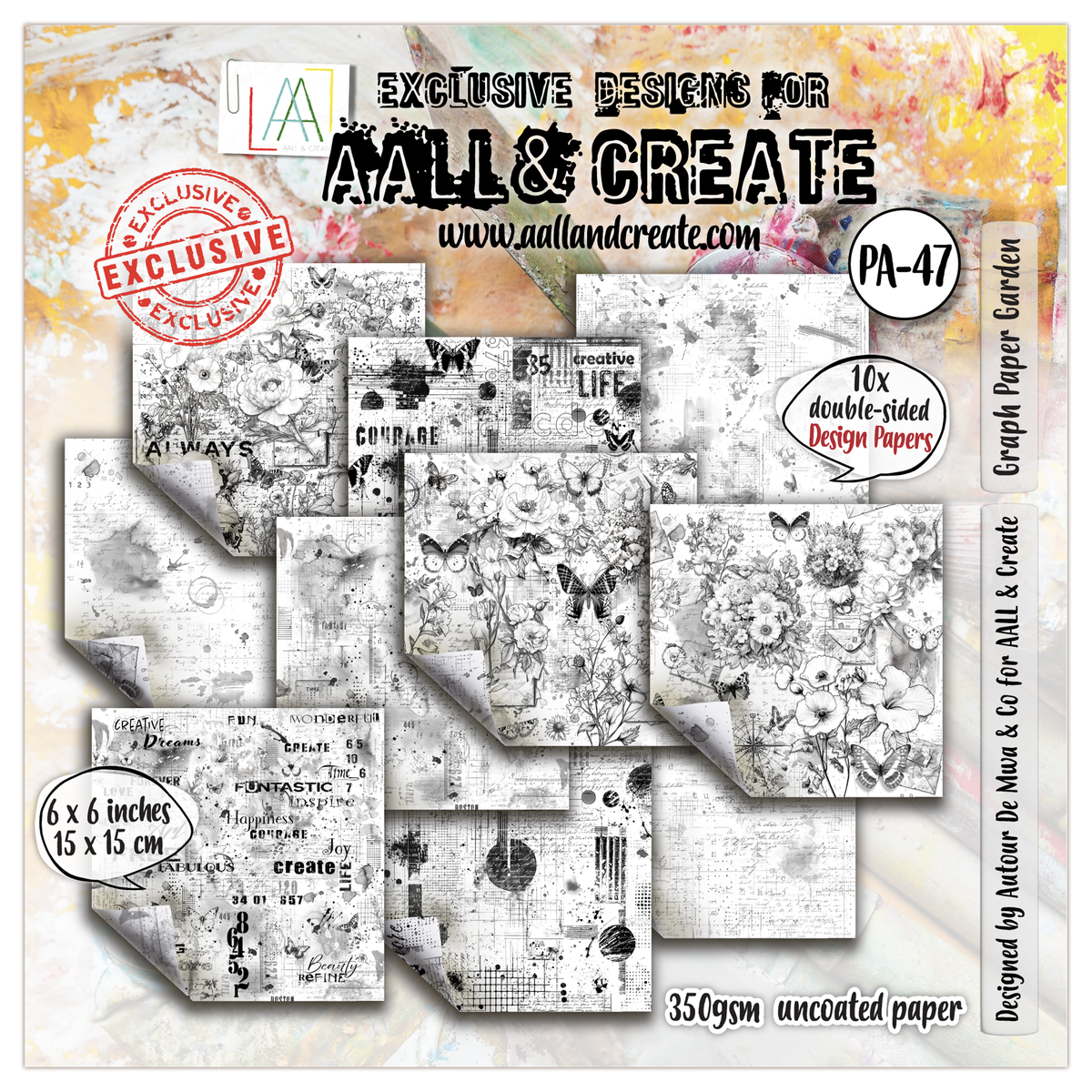 AALL and Create - 6x6 Design Paper - Graph Paper Garden