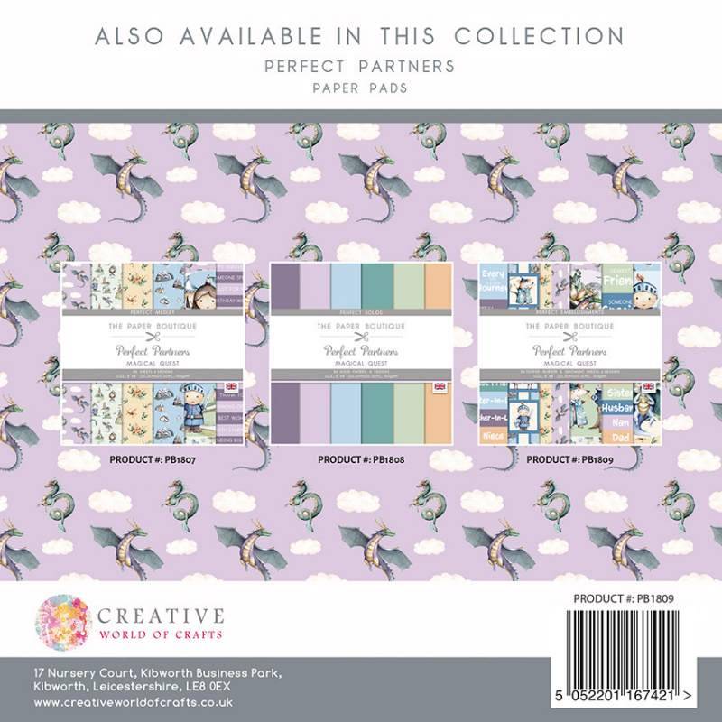 The Paper Boutique Perfect Partners - Magical Quest 8 in x 8 in Embellishments