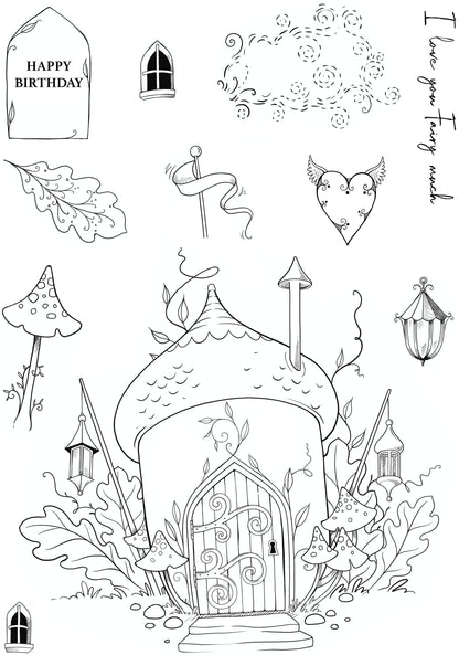 Pink Ink Designs Shine A Light 6 in x 8 in Clear Stamp Set