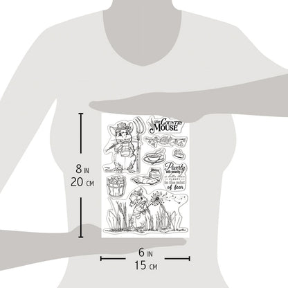 Ciao Bella Clear Stamp Set 6"x8" The Country Mouse